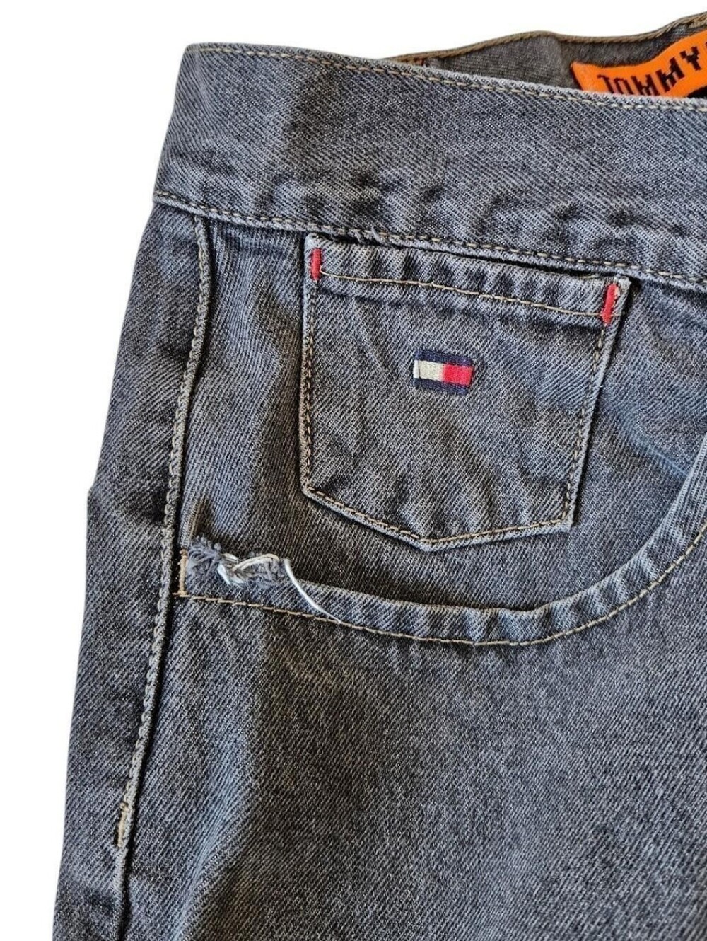 Tommy Hilfiger Grey Baggy Carpenter Jeans - Picture 4 of 5